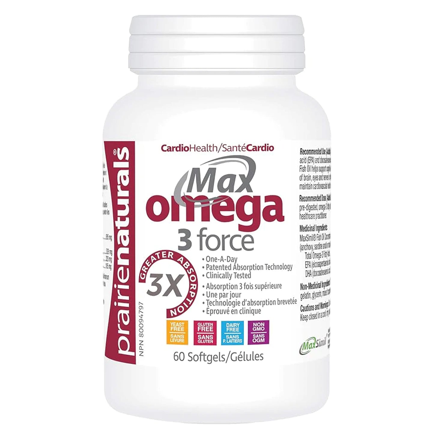 Max Omega 3 Force fish oil(60 softgels)