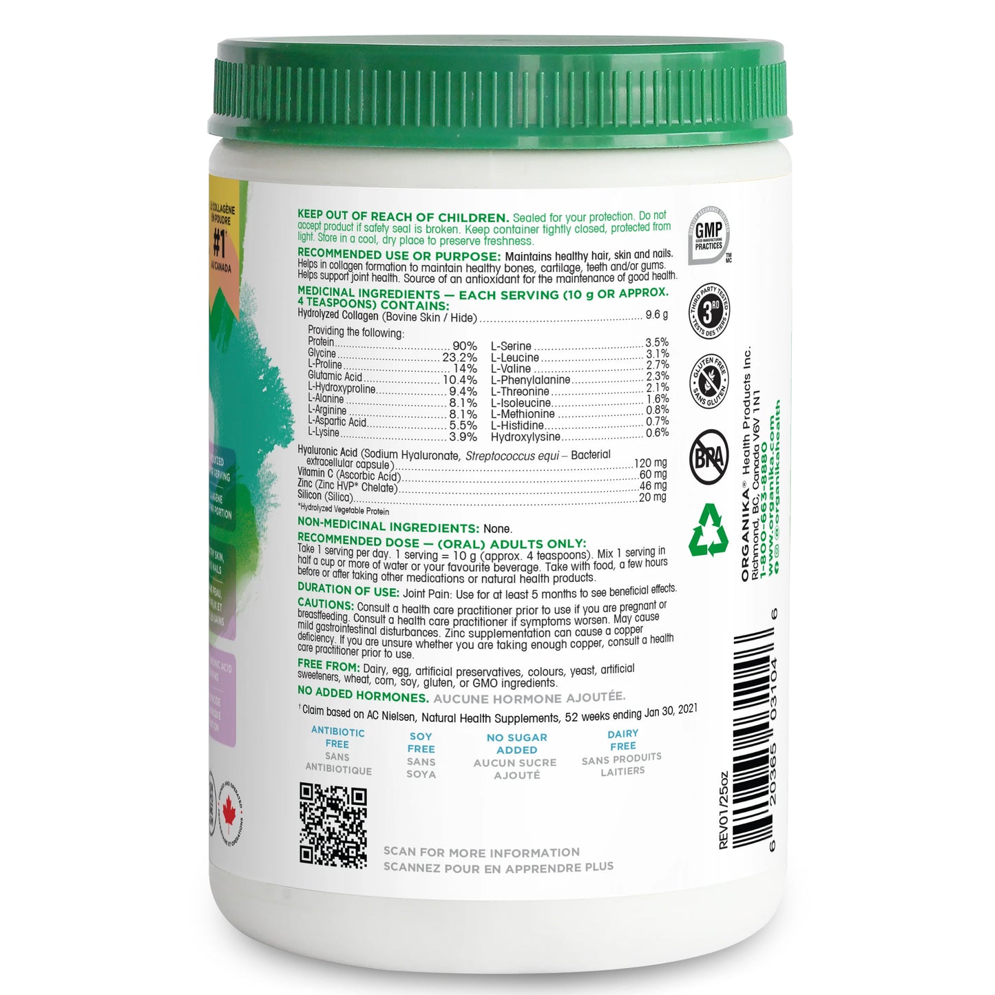 Organika Enhanced Collagen Pure Beauty 200g