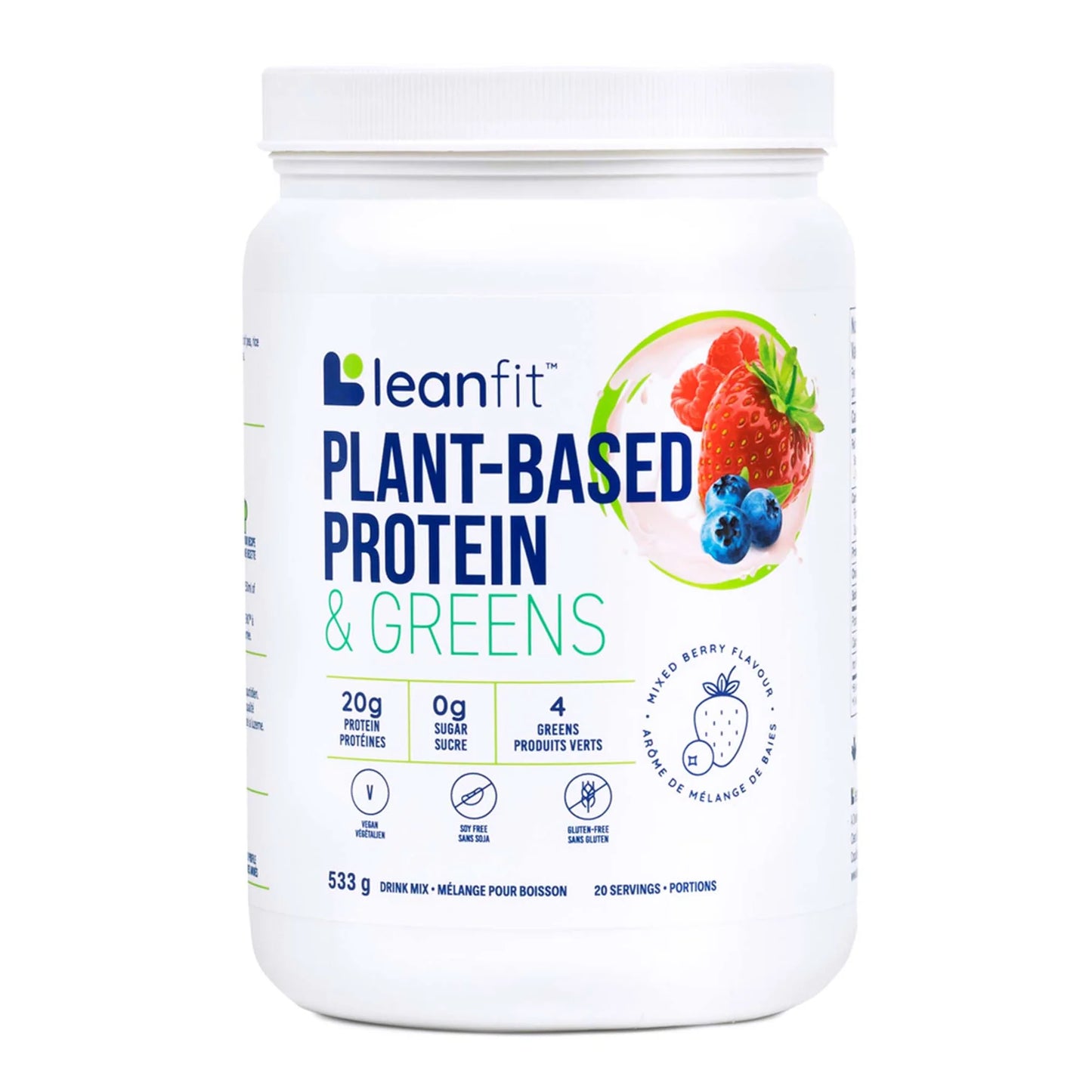 PLANT-BASED PROTEIN & GREENS™ - Mixed Berry (533 g)