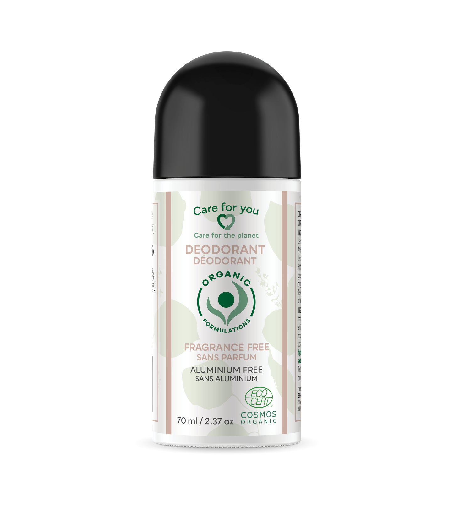 Organic Deodorant - Fragrance Free(70ml)