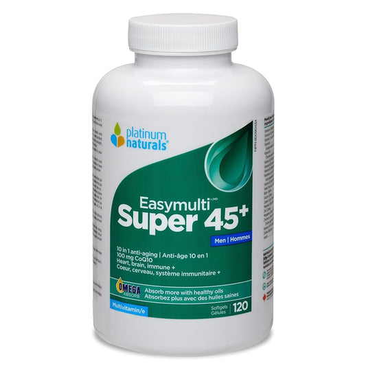 Platinum Naturals-Super Easymulti 45+ For Men 120 softgeles