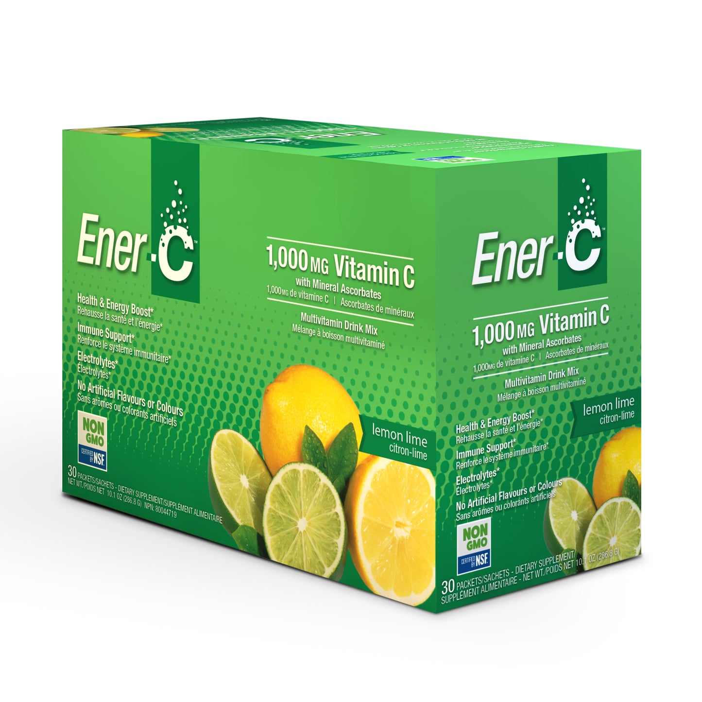 Ener-C Lemon Lime -Multivitamin drink mix -1000 mg Vitamin C -30 Packets