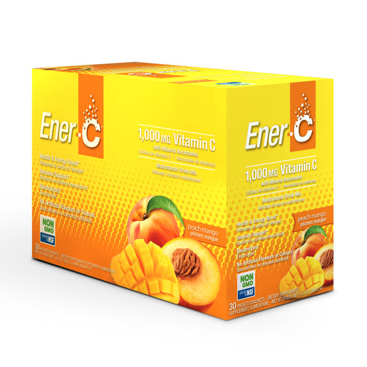 Peach Mango- Multivitamin drink mix -1000 mg Vitamin C -(30 Packets)