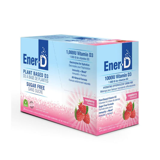 Ener-D Sugar-Free Raspberry Vitamin D3 (24 Packets)