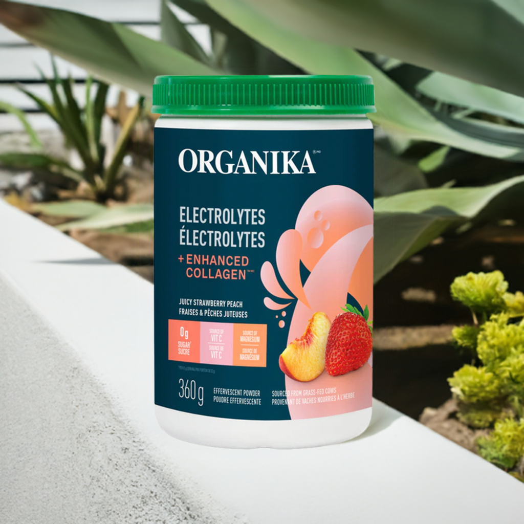 Organika Electrolytes + Enhanced Collagen - Juicy Strawberry Peach 360 g