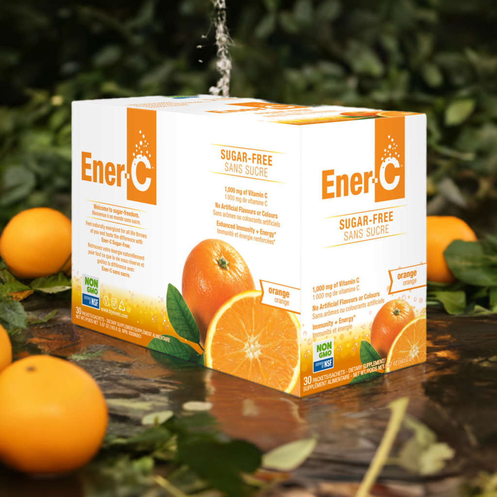 Ener-C Sugar-Free Orange- Multivitamin drink mix -1000 mg Vitamin C -(30 Packets)