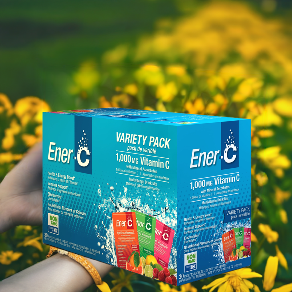 Ener-C Variety Pack- Multivitamin drink mix -1000 mg Vitamin C 30 Packets