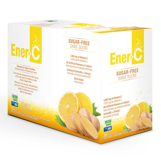 Ener-C Sugar-Free Lemon Ginger-Multivitamin drink -1000 mg Vitamin C -30 Packets