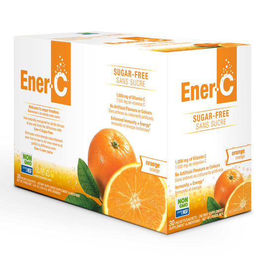 Ener-C Sugar-Free Orange- Multivitamin drink mix -1000 mg Vitamin C -(30 Packets)